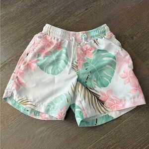 Tropical Kids Swim Trunks